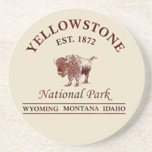 Klassiek Yellowstone National Park Zandsteen Onderzetter