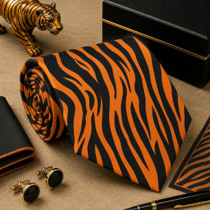 Klassiek zebra wild dier patroon stropdas