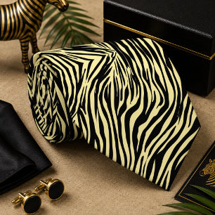 Klassiek zebra wild dier patroon stropdas
