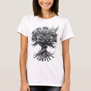 Klassiek Zilver ABSTRACTE KUNST Custom T-shirt v2