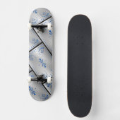 Klassiek zilver skateboard (Voorkant)