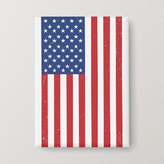 Klassiek zwaaiend Amerikaans vlagontwerp Button