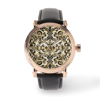 Klassiek Zwart Goud, Europese Stijl, Heren Horloge