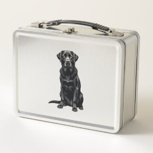 Klassiek zwart Labrador Retriever-hondportretillus
