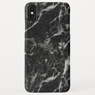 Klassiek zwart marmeren patroon iPhone XS max hoesje