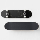 Klassiek zwart skateboard (Horizontaal)