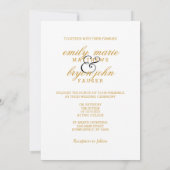 Klassiek zwart, wit en goud kaart (Achterkant)