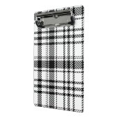 Klassiek zwart-wit geplakt mini klembord (Angled2)