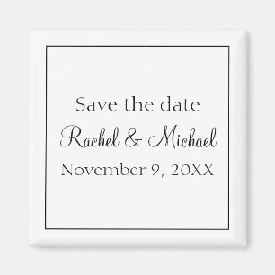 Klassiek zwart-wit magneet