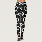 Klassiek zwart-wit ontwerp leggings (Achterkant)