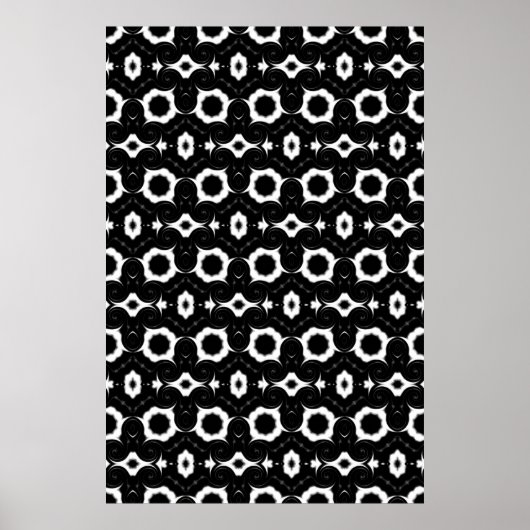 Klassiek zwart-wit ontwerp poster (Voorkant)