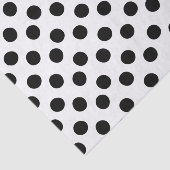 Klassiek zwart-wit poladot-papier tissuepapier (Detail)