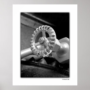 Klassiek zwart-wit poster