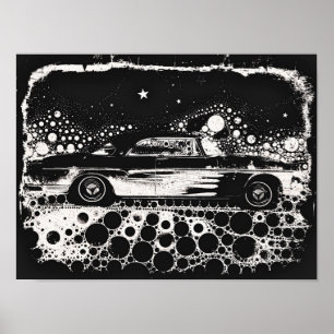 Klassiek zwart-wit Poster met zwart-wit