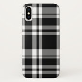 klassiek Zwart wit tartan plaid Case-Mate iPhone Case (Achterkant)