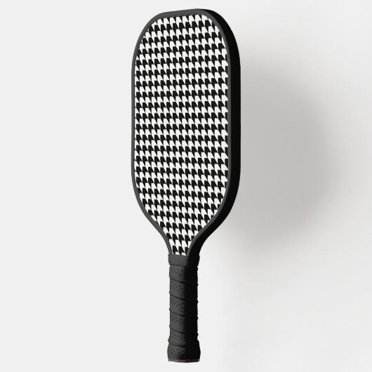 Klassiek zwart-witpatroon pickleball paddle (Links)
