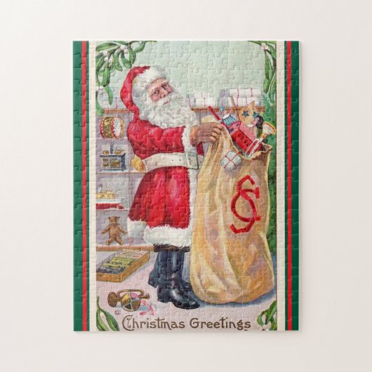 Klassieke 11x14 Kerstman Legpuzzel (Verticaal)
