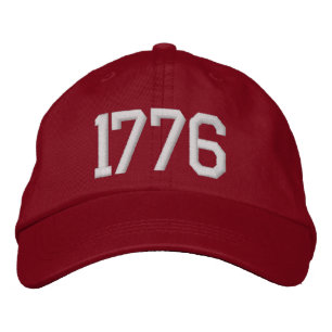 Klassieke 1776 geborduurde honkbalpet met patriott pet