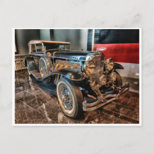 Klassieke 1929  oude antiek hdr auto briefkaart