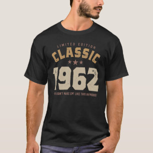 Klassieke 1962 - 60ste verjaardag Retro Vintage T-shirt