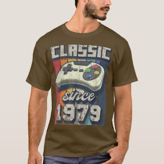 Klassieke 1979 43rd Birthday Retro Video Game Cont T-shirt