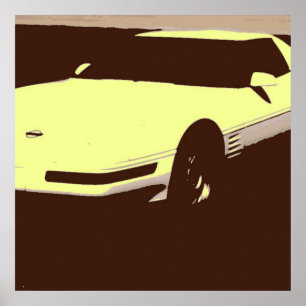 Klassieke 1992-wagen poster