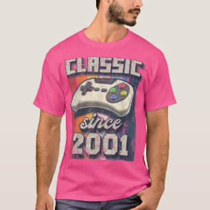 Klassieke 2001 21e Birthday Retro Video Game Contr T-shirt