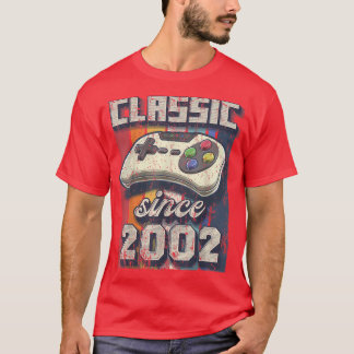 Klassieke 2002 20th Birthday Retro Video Game Cont T-shirt
