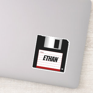 Klassieke 3,5-inch diskette laptop Sticker