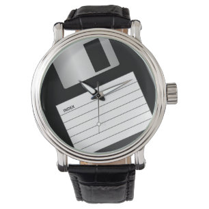 Klassieke 3,5-inch diskettestation Mannen volgen Horloge