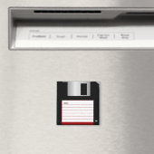 Klassieke 3,5-inch Red Floppy Disk Magnet Magneet (Insitu (Vaatwasser))