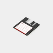 Klassieke 3,5-inch rode diskette notities post-it® notes (Schuin)