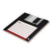 Klassieke 3,5-inch Rood Floppy Disk Ceramic Tile Tegeltje (Zijkant)
