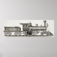 Klassieke 4-4-0 Amerikaanse locomotief