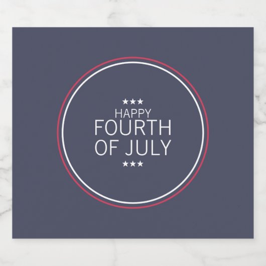 Klassieke 4 juli Onafhankelijkheidsdag Bierlabel Bier Etiket (Enkel label)