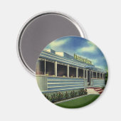  Klassieke 50s restaurantrestaurant Pelican Diner Magneet (Voorkant / Achterkant)