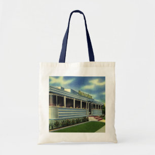 Klassieke 50s restaurantrestaurant Pelican Diner Tote Bag