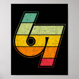 Klassieke 6 7 Meme Zes Zeven Logo Namaste Grappige Poster