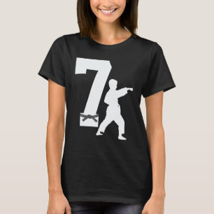 Klassieke 7e verjaardag Karate Taekwondo 7 jaar ou T-shirt