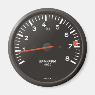 Klassieke 911 rev-teller (oude luchtgekoelde auto) magneet