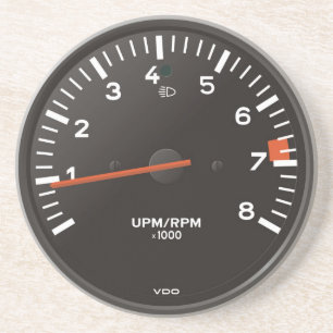 Klassieke 911 rev-teller (oude luchtgekoelde auto) zandsteen onderzetter