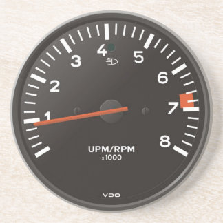 Klassieke 911 rev-teller (oude luchtgekoelde auto) zandsteen onderzetter