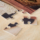 Klassieke Aandoenlijke Peuter Speelt met Kledingka Legpuzzel (Zijkant)