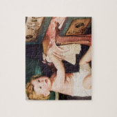 Klassieke Aandoenlijke Peuter Speelt met Kledingka Legpuzzel (Verticaal)