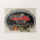 Klassieke aangepaste GTO-garage voor auto's Legpuzzel (Horizontaal)