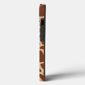Klassieke aangepaste naam Giraffe Dierenprint Patr Case-Mate iPhone Case (Achterkant / Links)
