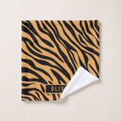 Klassieke aangepaste naam tijger - Dierenprinterpa Bad Handdoek (Wasdoekje)