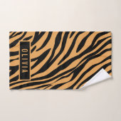 Klassieke aangepaste naam tijger - Dierenprinterpa Bad Handdoek (Handdoek)
