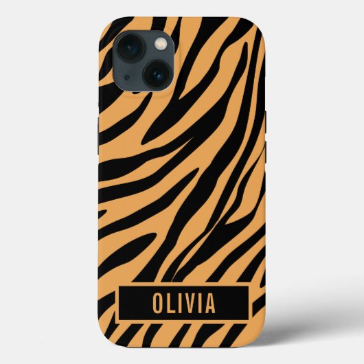 Klassieke aangepaste naam tijger - Dierenprinterpa Case-Mate iPhone Case (Achterkant)