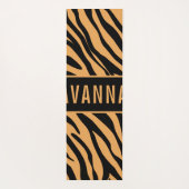 Klassieke aangepaste naam tijger - Dierenprinterpa Yogamat (Achterkant)